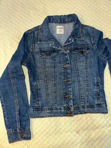 Jaqueta Jeans - Clássica e com tecido estruturado - XL/14 anos (Old Navy)