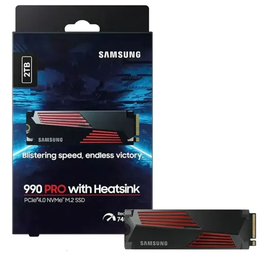 NVME Samsung 990 Pro 2TB com dissipador de calor