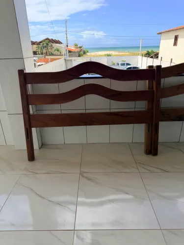 Cabeceira madeira maciça casal