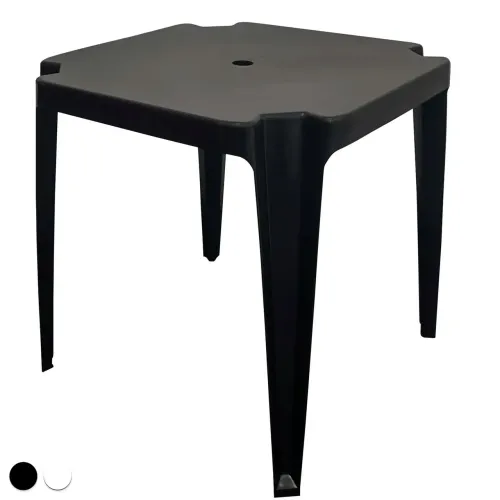 Mesa de Bar Preta Quadrada 