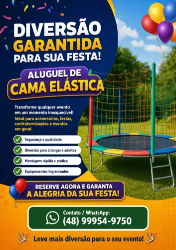 Aluguel Cama Elástica PROMOÇÃO