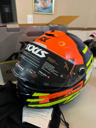 Capacete Axxis na Caixa Sem Uso - Tamanho 56