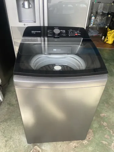 Máquina de lavar Brastemp 12 kilos inox funcionando perfeitamente 