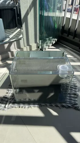 Aquario 36 litros com rede de proteção