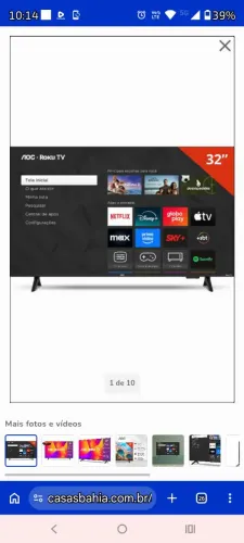 Tv samart 32 AOC Roku 