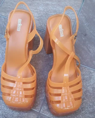 Melissa Party Heel e Mary Bag "Novo na caixa "- Nunca foi usado" 38 numero