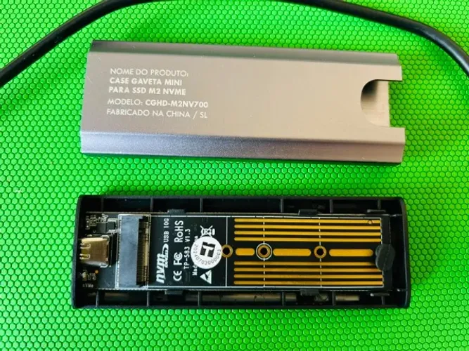 Case Gaveta Mini para SSD M.2 NVMe