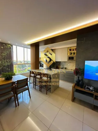 Apartamento mobiliado e decorado- 2 quartos, 1 suíte, 69m²-Jardim Atlântico