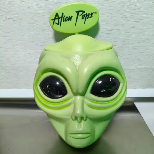 Display Alien Pops Anos 90 Vintage 1997 Cabeça Alien Raro