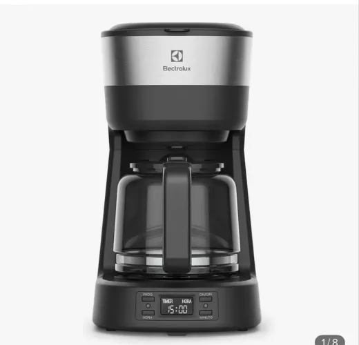 Cafeteira Elétrica Electrolux ?cm25 Experience Programável Com Timer Preto E Inox 127v