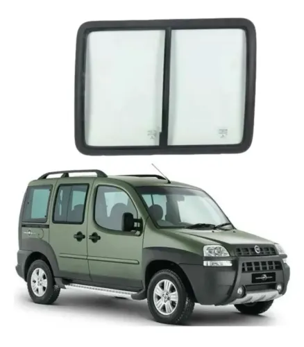 Vidro Janela Porta Correr Direita Fiat Doblo 2001 a 2020 Original Vidro Porta Fiat Doblo