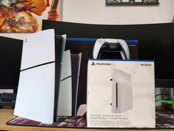 PS5 SLIM COM OU SEM LEITOR VENDO/TROCO
