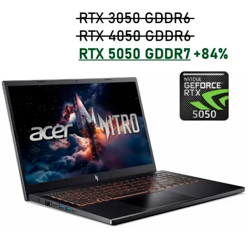 Notebook Gamer Acer Nitro V15 52-57BB (Placa de vídeo de última geração 84% + Potente)