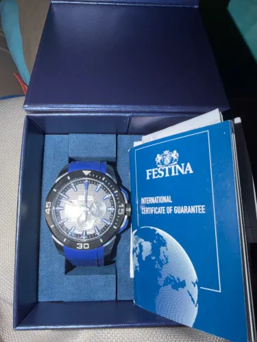 relógio festina chrono bike masculino azul