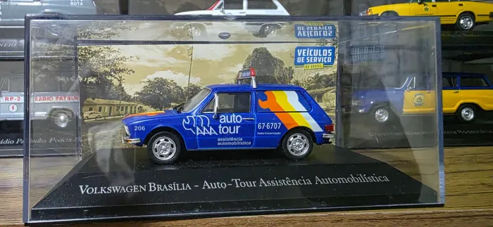 Miniatura Brasília Auto Tour Assistência Automobilística, Coleção Veículos de Serviço.<br>
