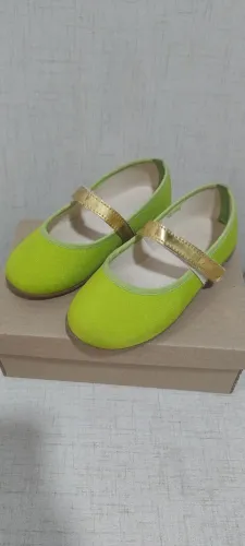 Sapato infantil verde Tam 26