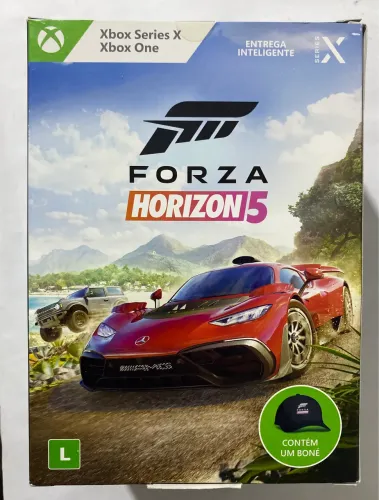 Jogo Forza Horizon 5 Xbox One e Xbox Series X Com Boné Original Novo Lacrado