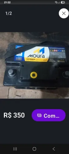 Bateria moura 60 anperis