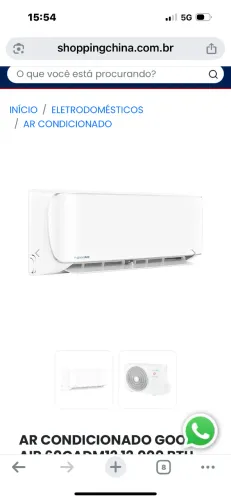 Ar condicionado 12000 BTUs inverter goodAIR