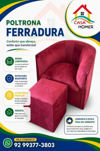 Poltrona tipo Ferradura..... 01