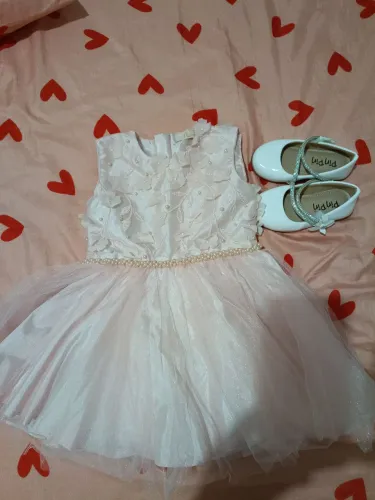 Vestido de festa mais sapatinho