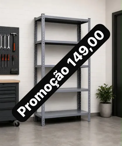 Estante suporta 150kg 5 bandejas