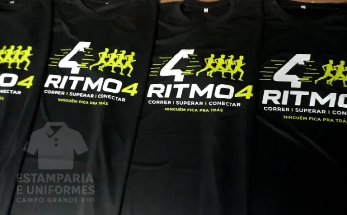 Sua logomarca ou imagem bem vista na camisa certa. Estamparia e Uniformes Campo Grande Rio