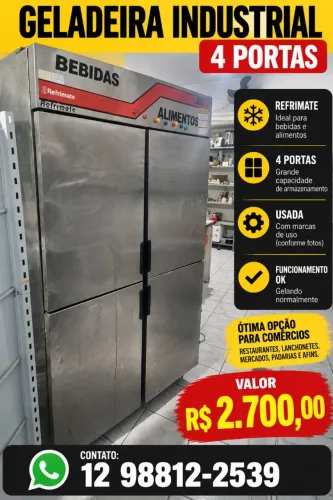 Geladeira industrial 4 portas