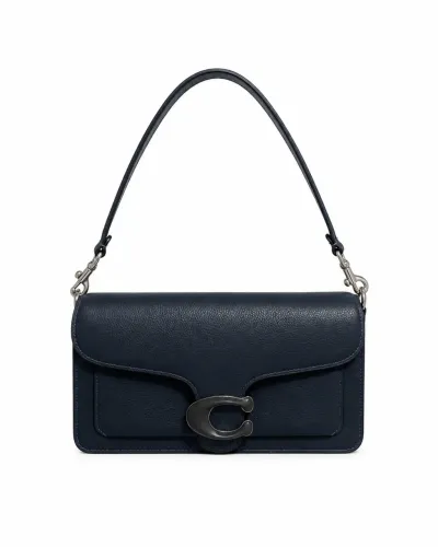 bolsa Coach Tabby 26 em couro azul-marinho