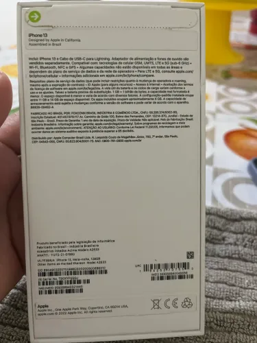 iPhone 13 Azul 128GB - Impecável (Com Caixa e Nota Fiscal)