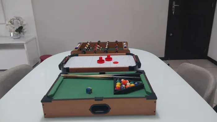 Jogos Mini sinuca, Mini hockey, Mini pembolim