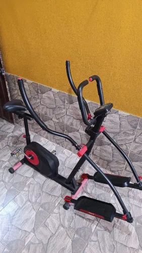 Elíptico e bicicleta ergométrica marca Genis, modelo Easy Way Smart polishop