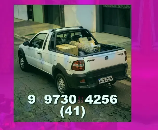 Frete rápido e fácil, você contrata? Fale com Isac! 41?9?9730?4256