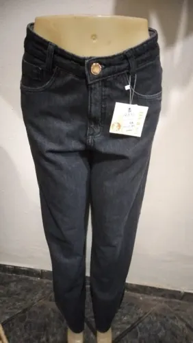 Calça Jeans Feminina Lavagem Escura Tam 38 - Nova Com Etiqueta