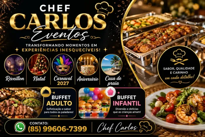 Cozinheiro chef para eventos 
