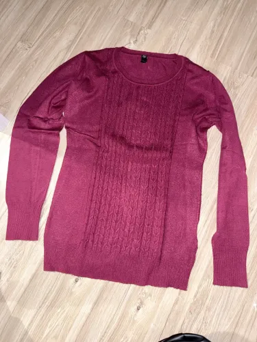 Blusa manga longa Tricot Bege Tamanho P