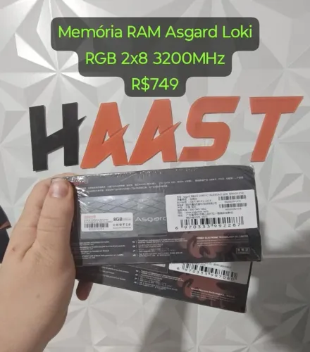 Memória Ram 2x8 Asgard Loki RGB 3200MHz