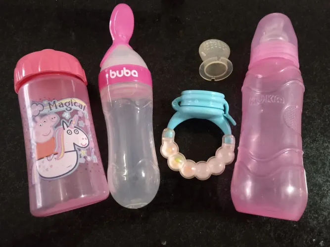 Colher Dosadora Buba, mamadeira Kuka e mais itens alimentação bebê