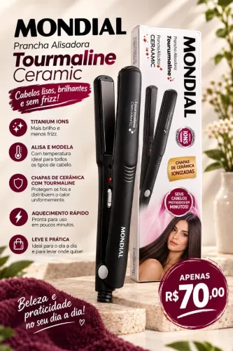 Prancha Alisadora - Tourmaline Ceramic 