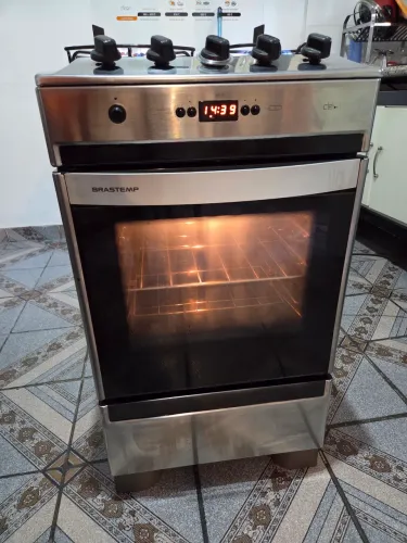 Fogão Brastemp Clean Inox 