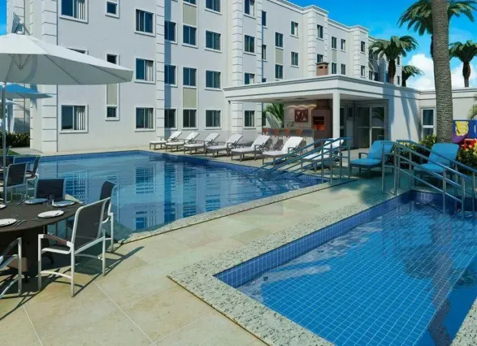 Imóvel para venda possui 45m² área de Lazer completa