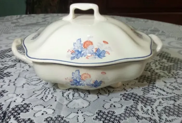 Sopeira / Terrina Cerâmica São Caetano Anos 20/30 - Com Tampa Original. Raridade!