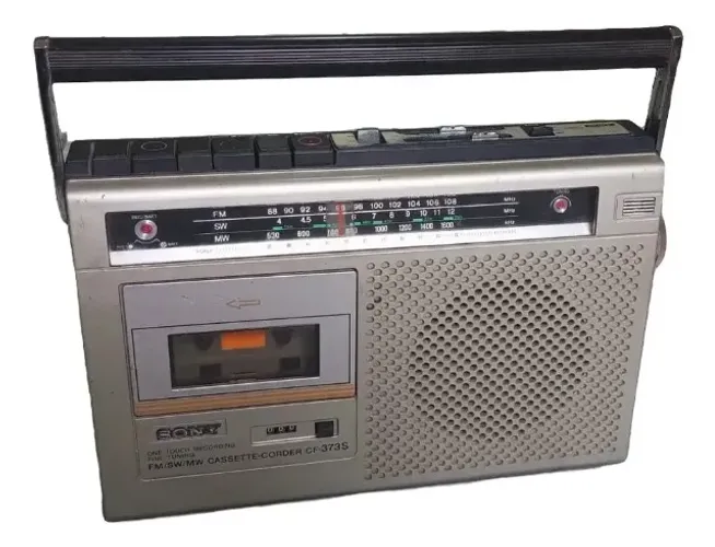 Rádio Gravador Sony Cf 373s Am/fm/sw - Para Conserto # (Usado)
