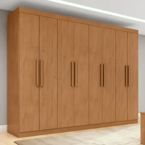 Guarda-roupa Andara Marrom 8 Portas Frete Grátis - Até 12x S/ Juros