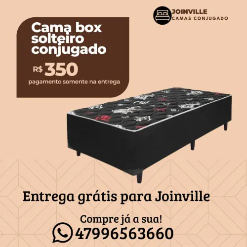 Cama box solteiro conjugado novo