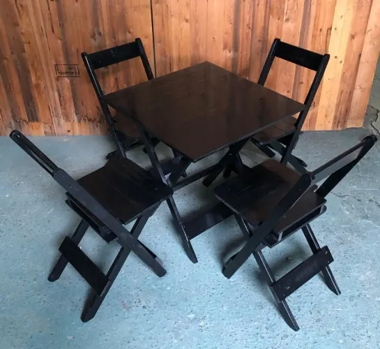 Mesa de boteco, kit de mesa dobrável 70x70
