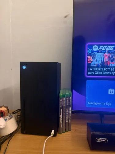 ? XBOX SERIES X + CONTROLE + 4 JOGOS! ?