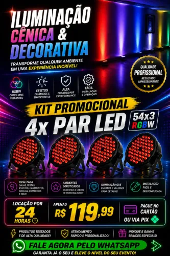 Iluminação de teto, cênica e balada 