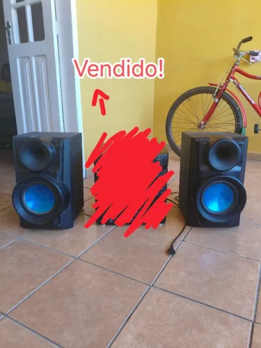 Par de Caixas de Som Panasonic X Metal Bass