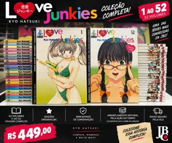 Love Junkies Completo 1 ao 52 - Kyo Hatsuki - JBC